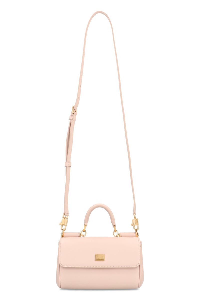 Dolce & Gabbana My Sicily Top Handle Bag — Pink Calf