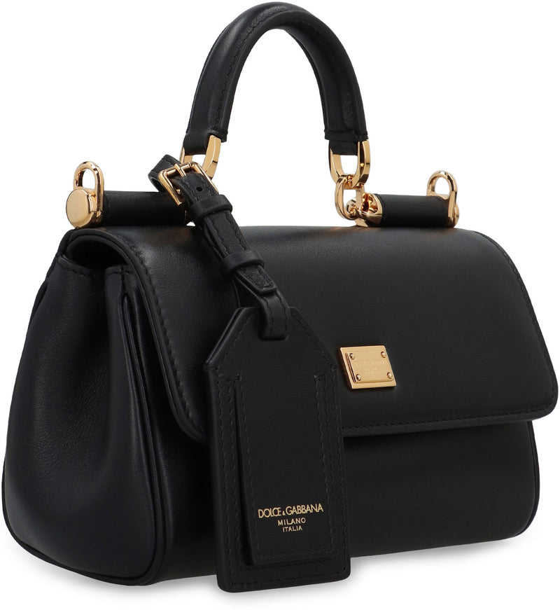 Dolce & Gabbana Top Handle Bag — Black Calf