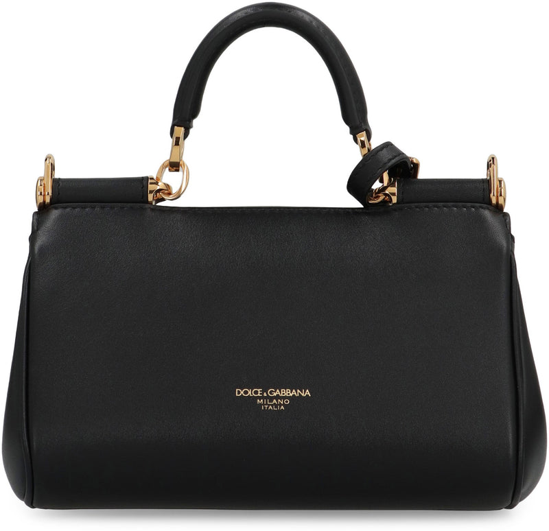 Dolce & Gabbana Top Handle Bag — Black Calf