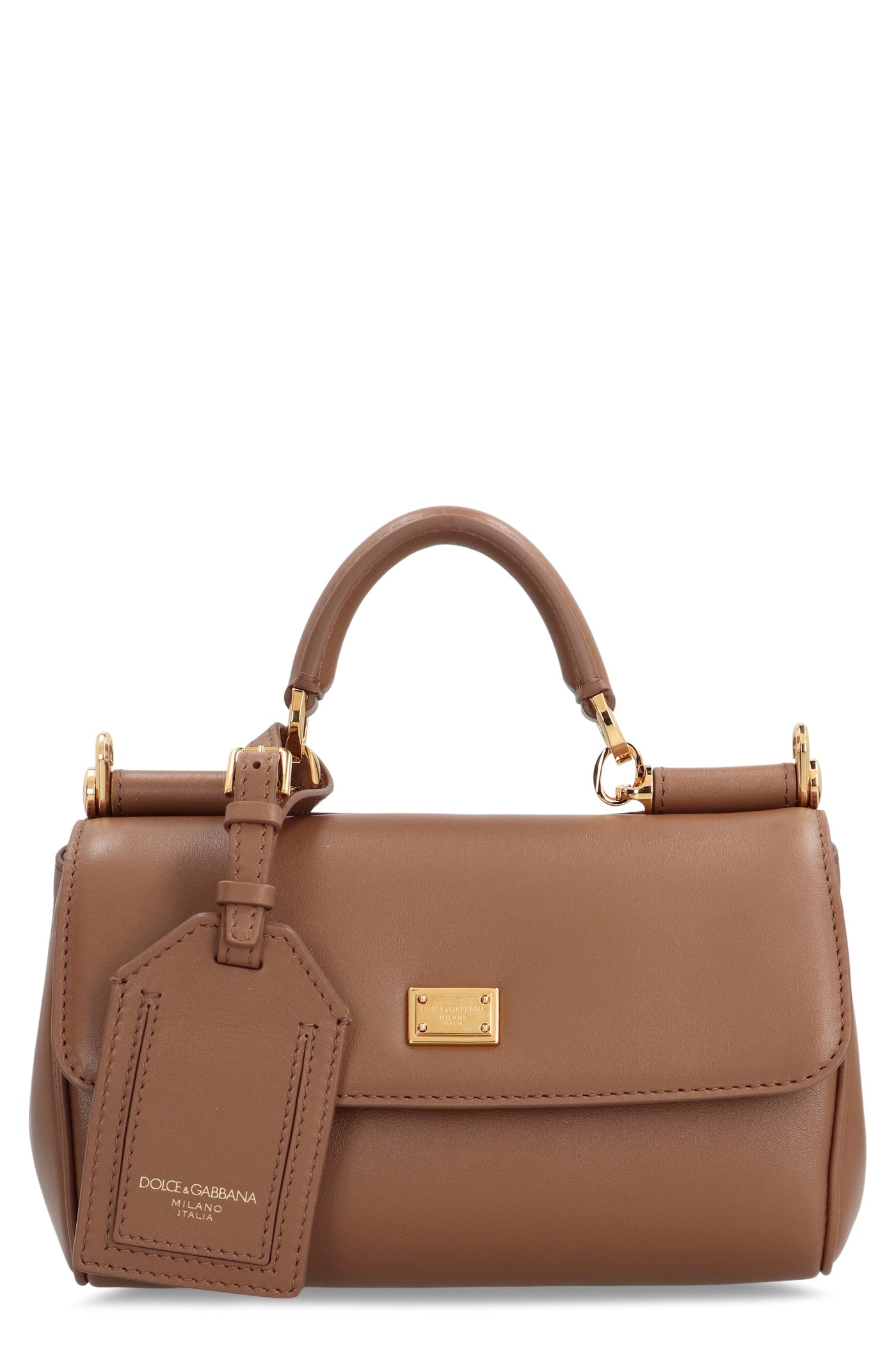 Dolce & Gabbana Top Handle Bag — Brown Calf