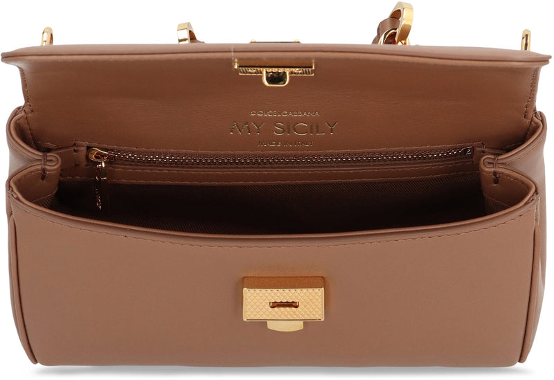 Dolce & Gabbana Top Handle Bag — Brown Calf