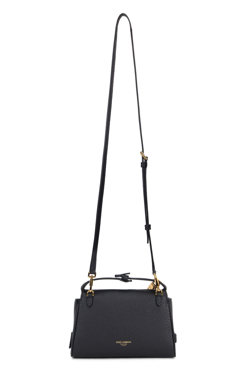 Dolce & Gabbana Vittoria Shoulder Bag — Black Leather