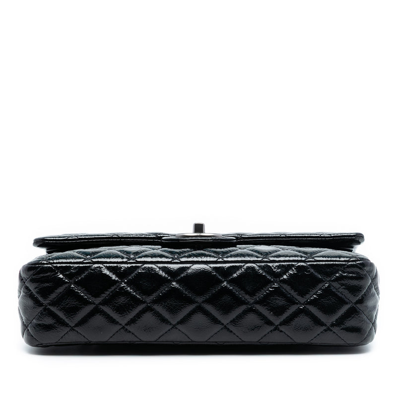 Medium Classic Distressed Patent Double Flap - Image 3