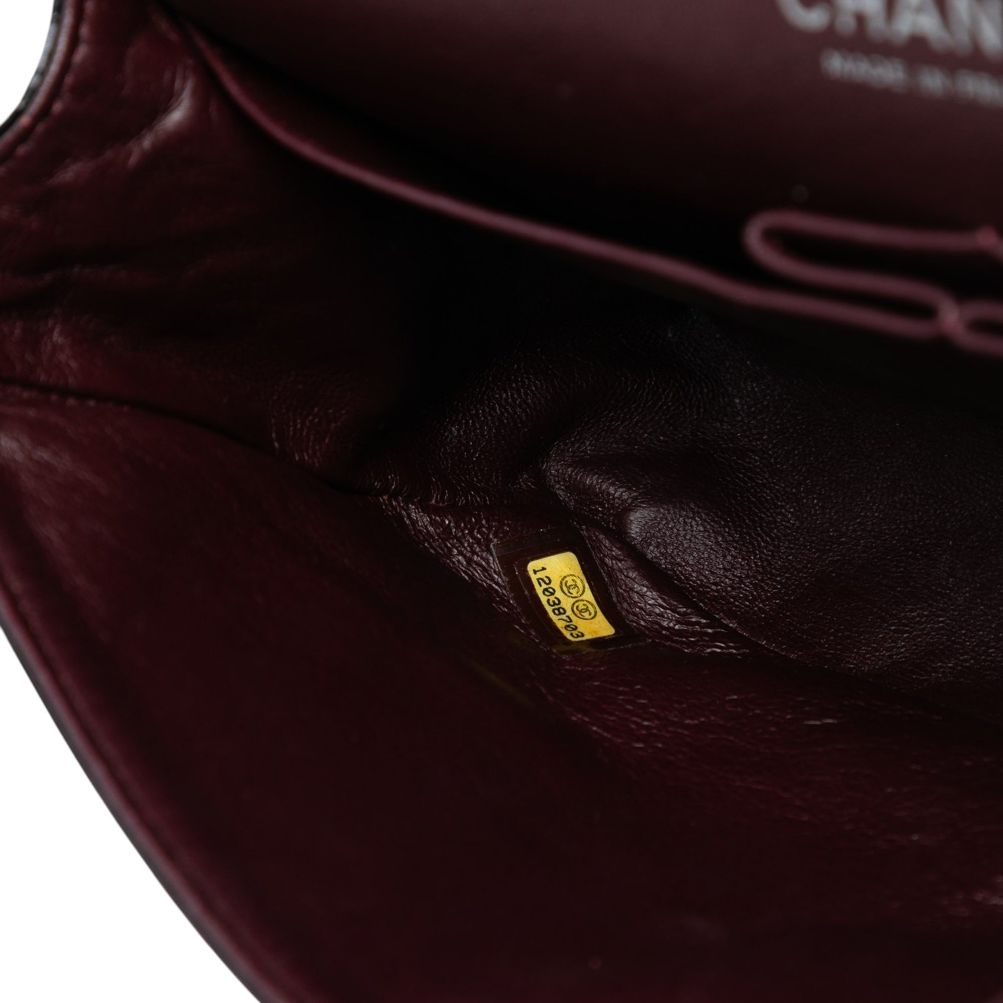 Medium Classic Distressed Patent Double Flap - Image 6