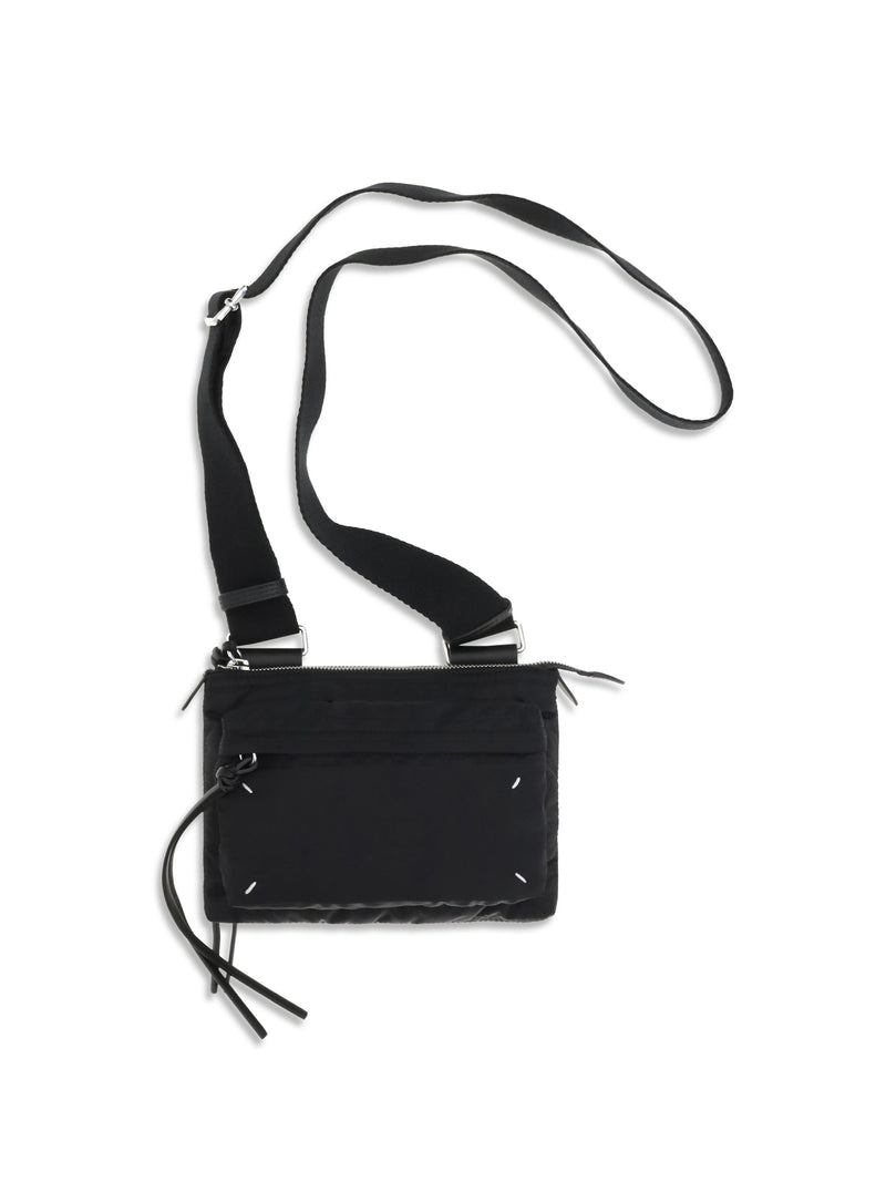 Maison Margiela Nylon Compact Shoulder Bag — Black