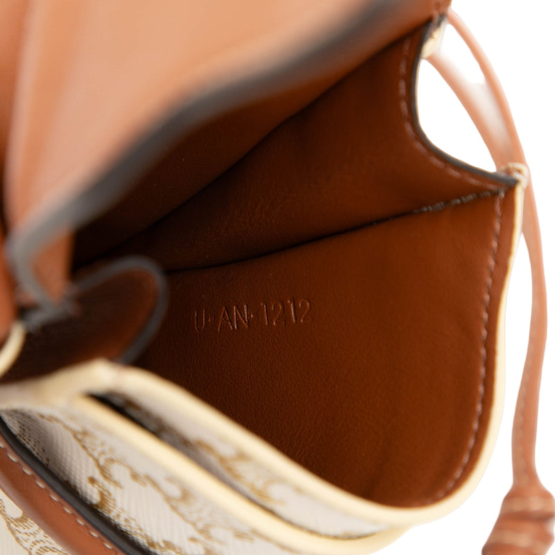 Triomphe Coated Canvas Phone Pouch Flap Crossbody - Image 6