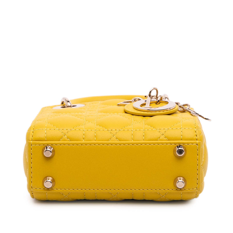 Micro Lambskin Cannage Lady Dior - Image 3