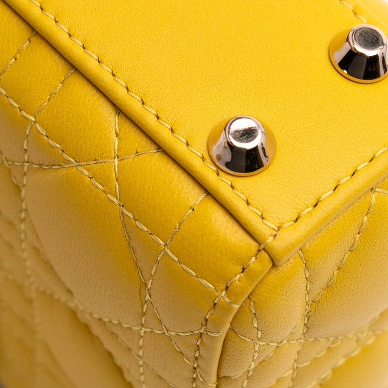 Micro Lambskin Cannage Lady Dior - Image 7