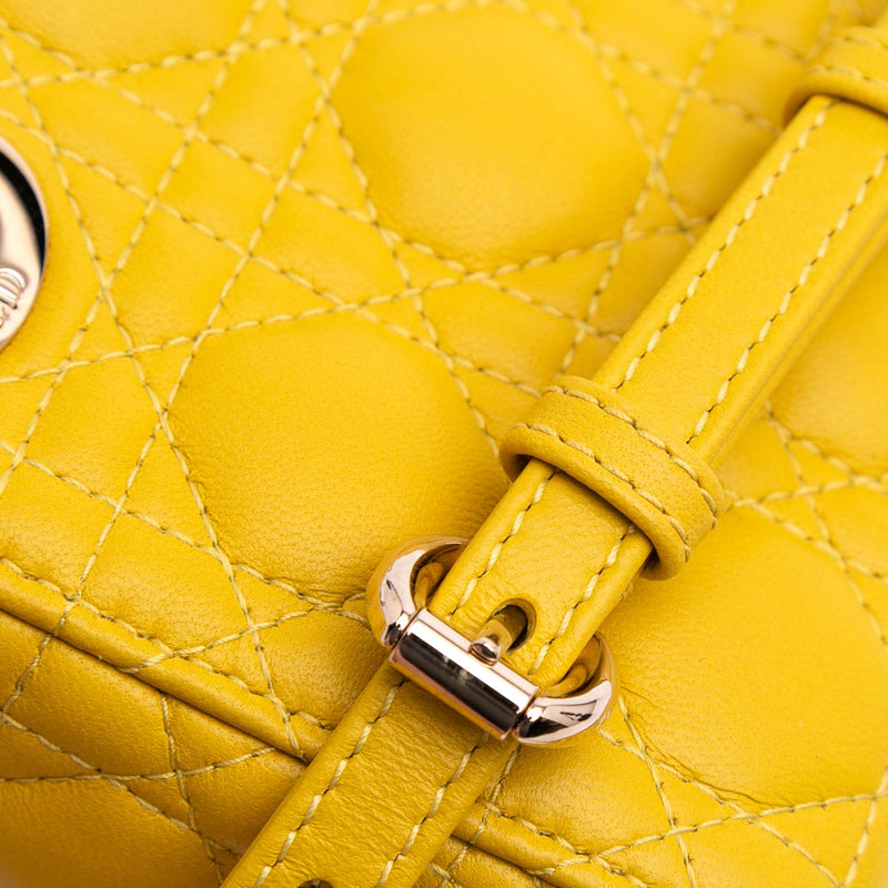 Micro Lambskin Cannage Lady Dior - Image 9