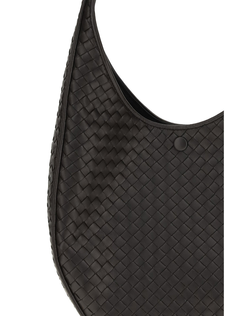Bottega Veneta Ovetto Shoulder Bag — Black Lambskin