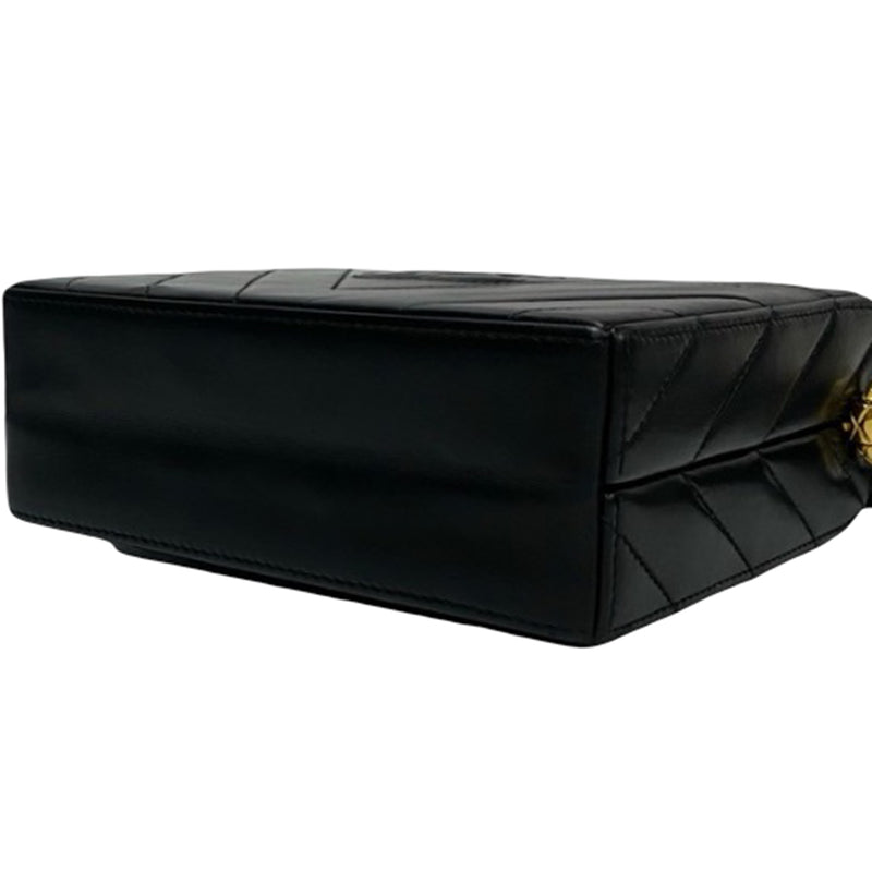 CC Chevron Lambskin Box Crossbody - Image 11