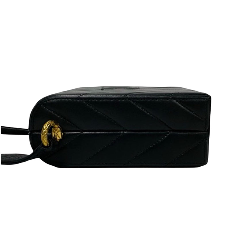 CC Chevron Lambskin Box Crossbody - Image 13