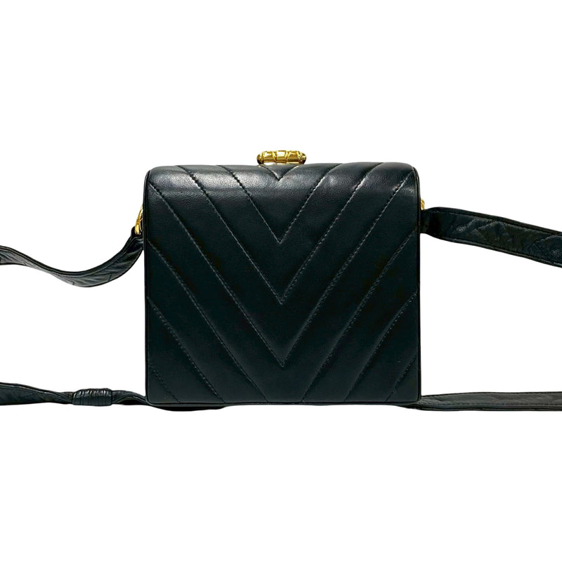 CC Chevron Lambskin Box Crossbody - Image 2