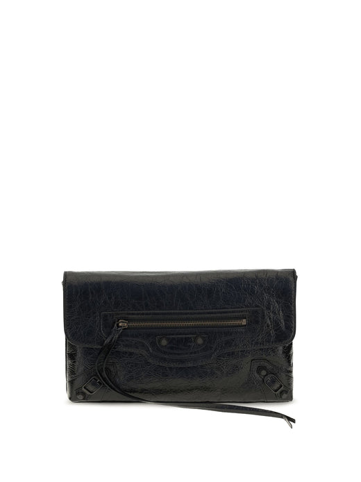 Balenciaga Le City Clutch — Black Lamb Ovis Aries