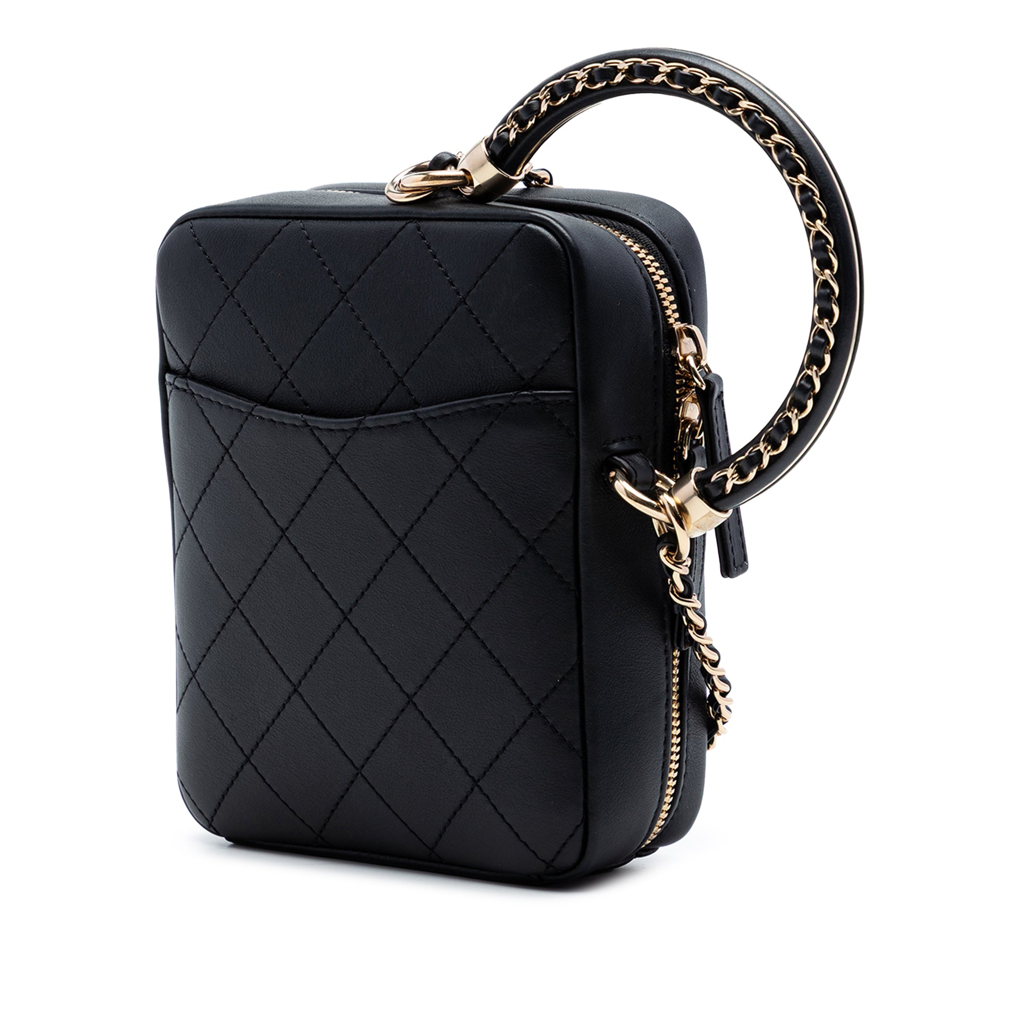 Calfskin Stitched Cup Of Tea Vanity Case - Image 2