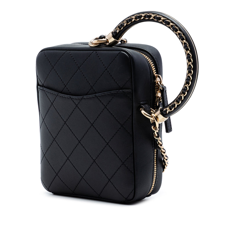 Calfskin Stitched Cup Of Tea Vanity Case - Image 2