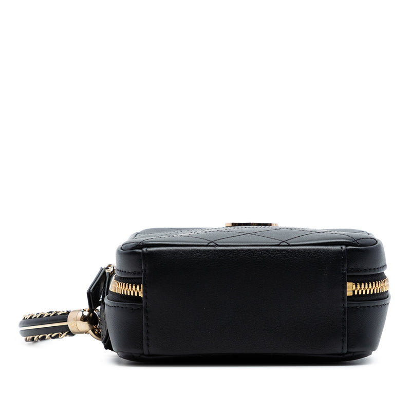 Calfskin Stitched Cup Of Tea Vanity Case - Image 3