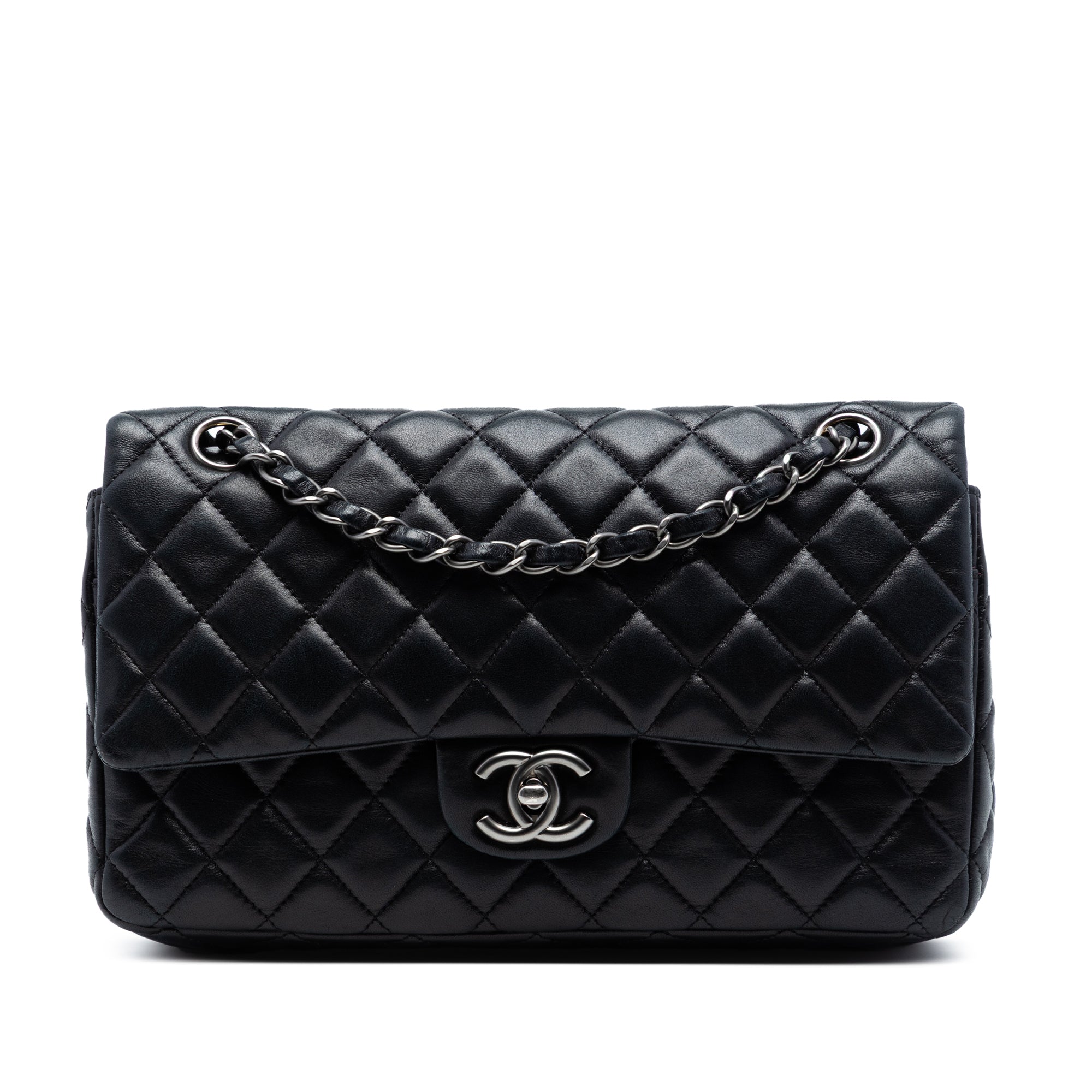 Medium Classic Lambskin Double Flap - Image 1