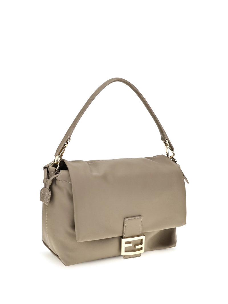 Fendi Baguette Shoulder Bag — Gray Calf Leather Bos Taurus