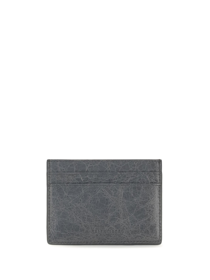 Balenciaga Le City Card Case — Gray Lamb Ovis Aries Wallet
