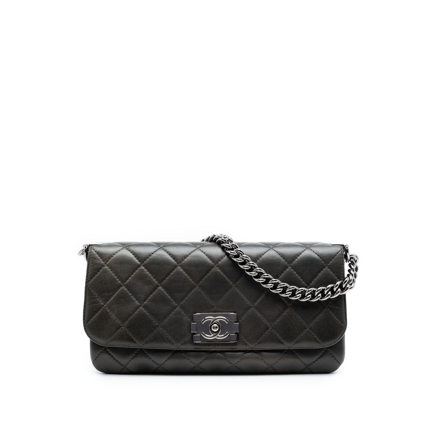 Quilted Lambskin Boy Accordion Flap - Image 1