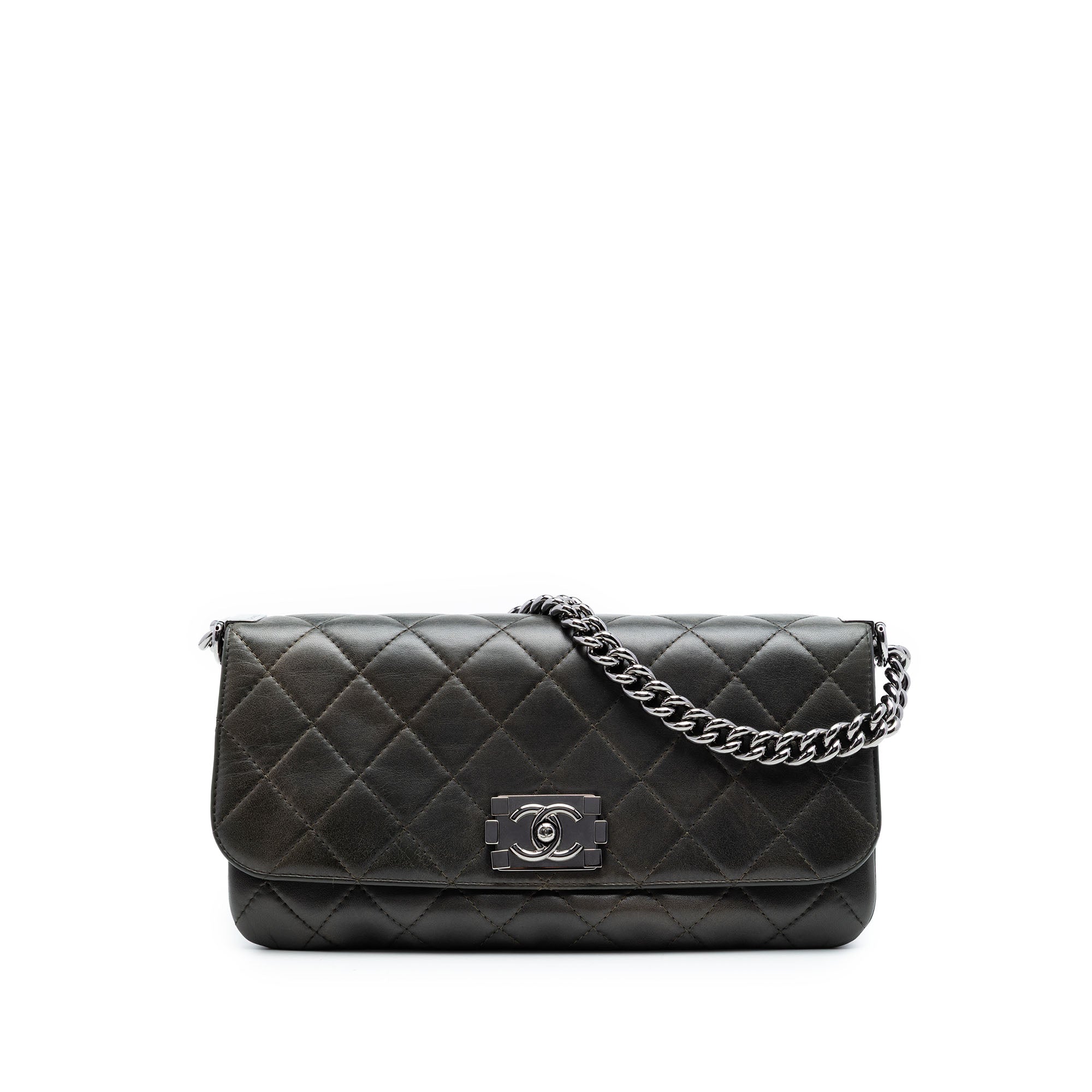 Quilted Lambskin Boy Accordion Flap - Image 1