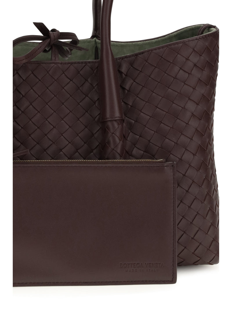 Bottega Veneta Pinacoteca Tote Bag — Brown Calf Leather
