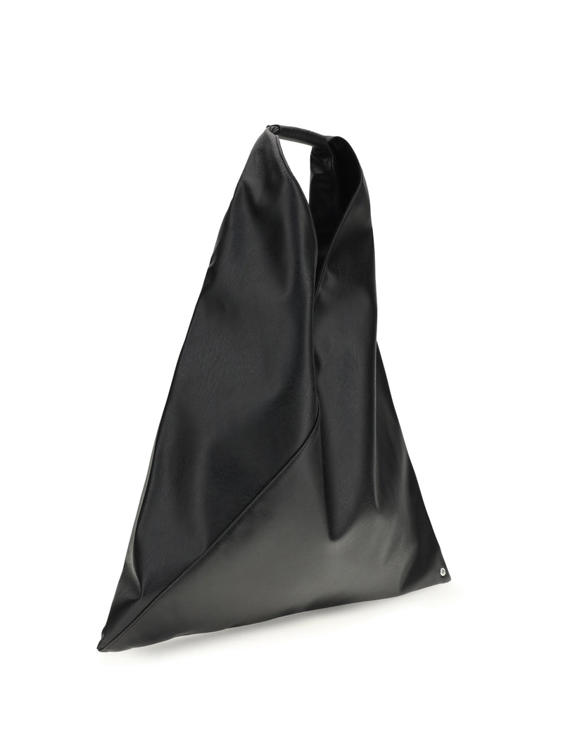Mm6 Maison Margiela Japanese Shoulder Bag — Black Polyethylene; Polyurethane Hand