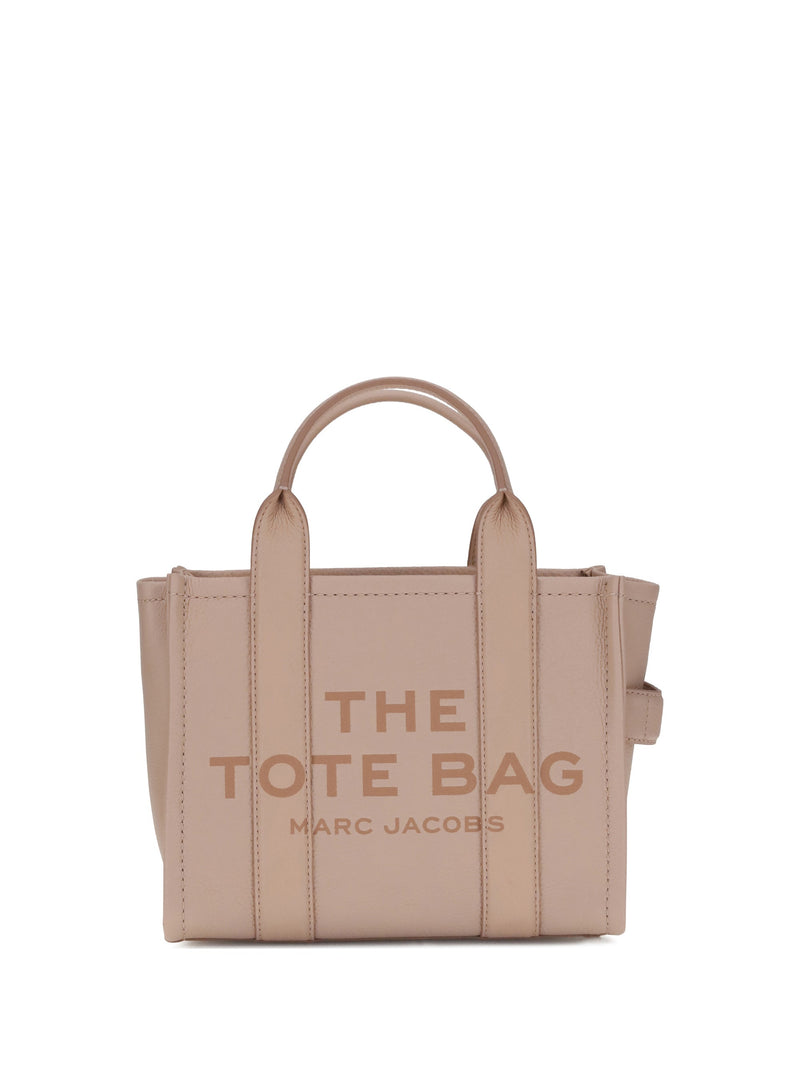 Marc Jacobs Printed Monogram Grained Calf Leather Tote Bag — Rose