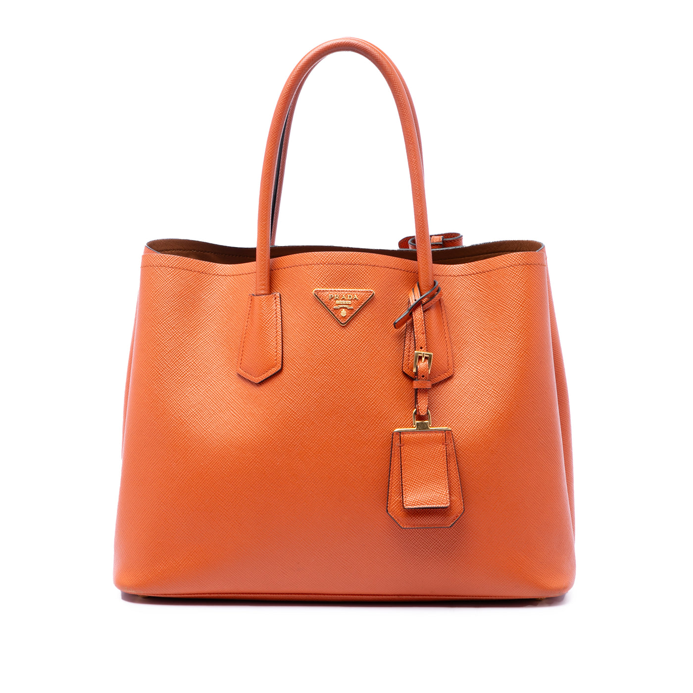 Medium Saffiano Cuir Double Handle Satchel - Image 1