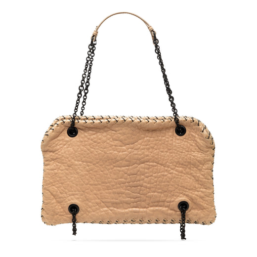 Textured Leather Whipstitch Duo Shoulder Bag - Image 1
