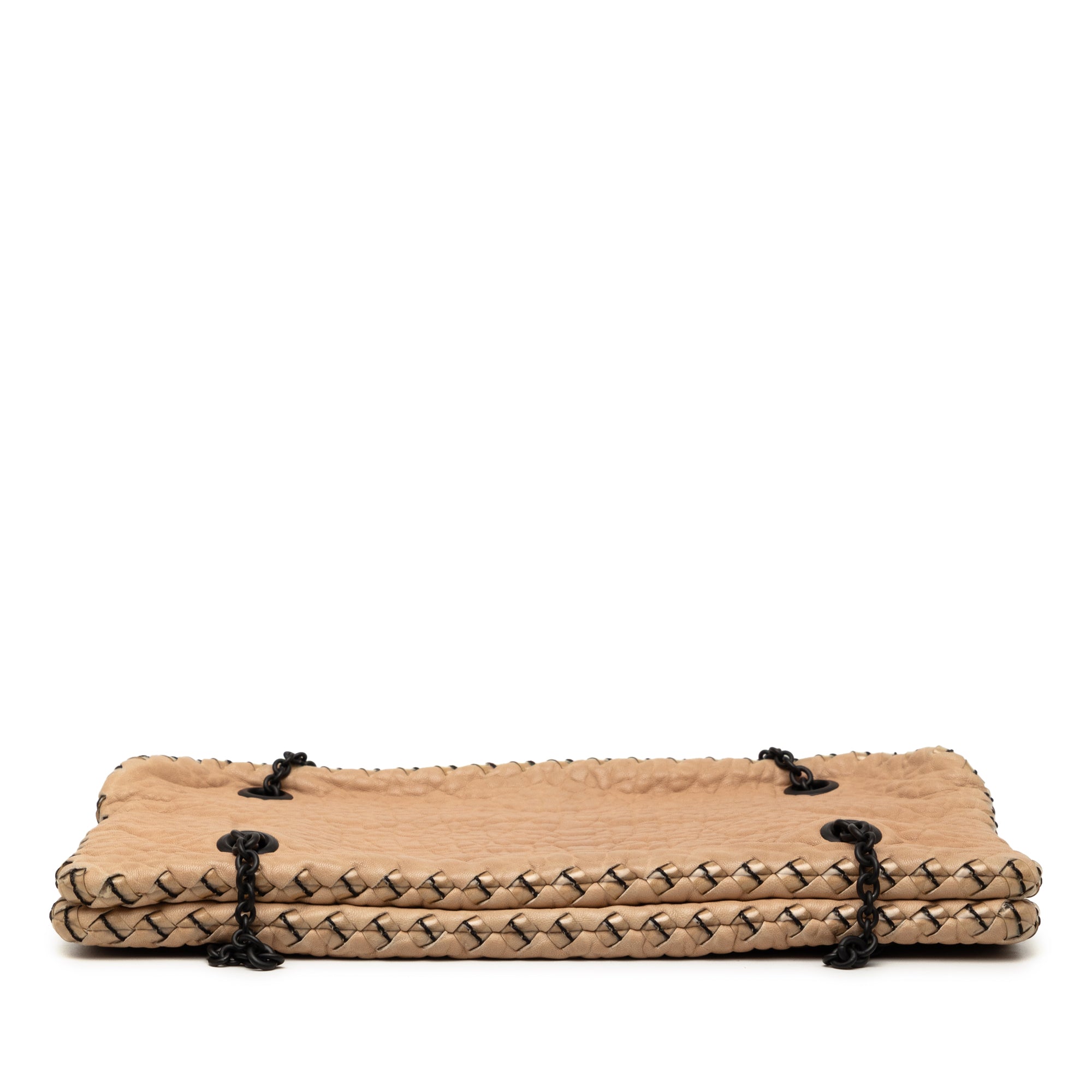 Textured Leather Whipstitch Duo Shoulder Bag - Image 3