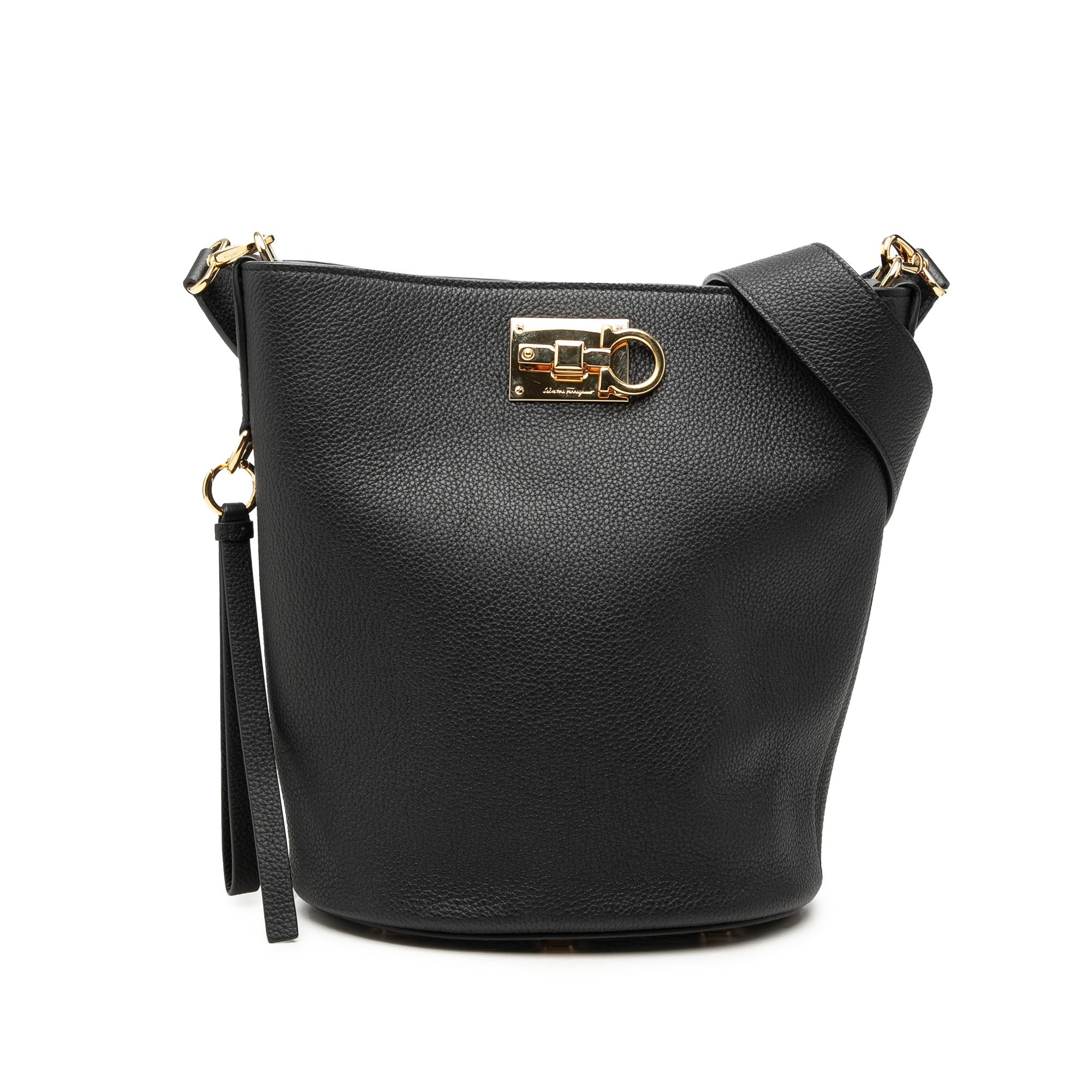 Grained Calfskin Studio Bucket Bag - Image 1