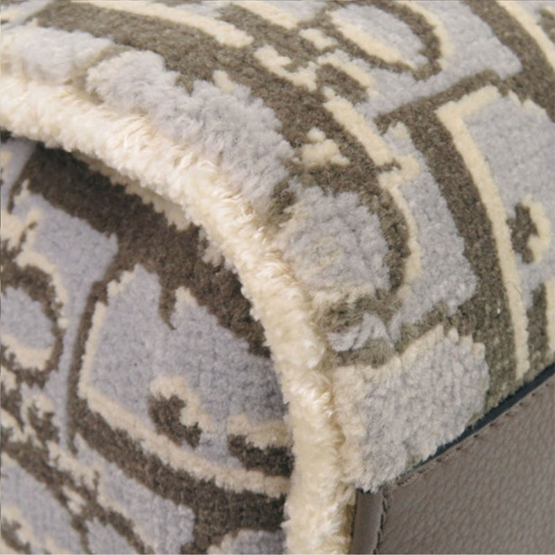 Large Oblique Wool Corolle Tote - Image 10