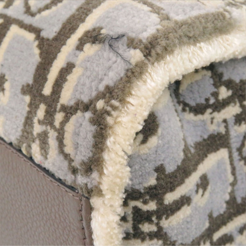 Large Oblique Wool Corolle Tote - Image 11