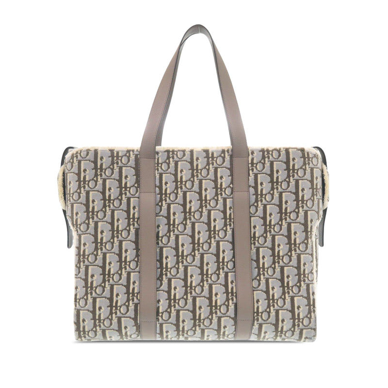 Large Oblique Wool Corolle Tote - Image 2