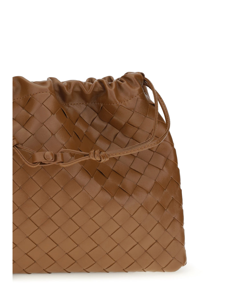 Bottega Veneta Intrecciato Woven Leather Clutch — Brown Calf