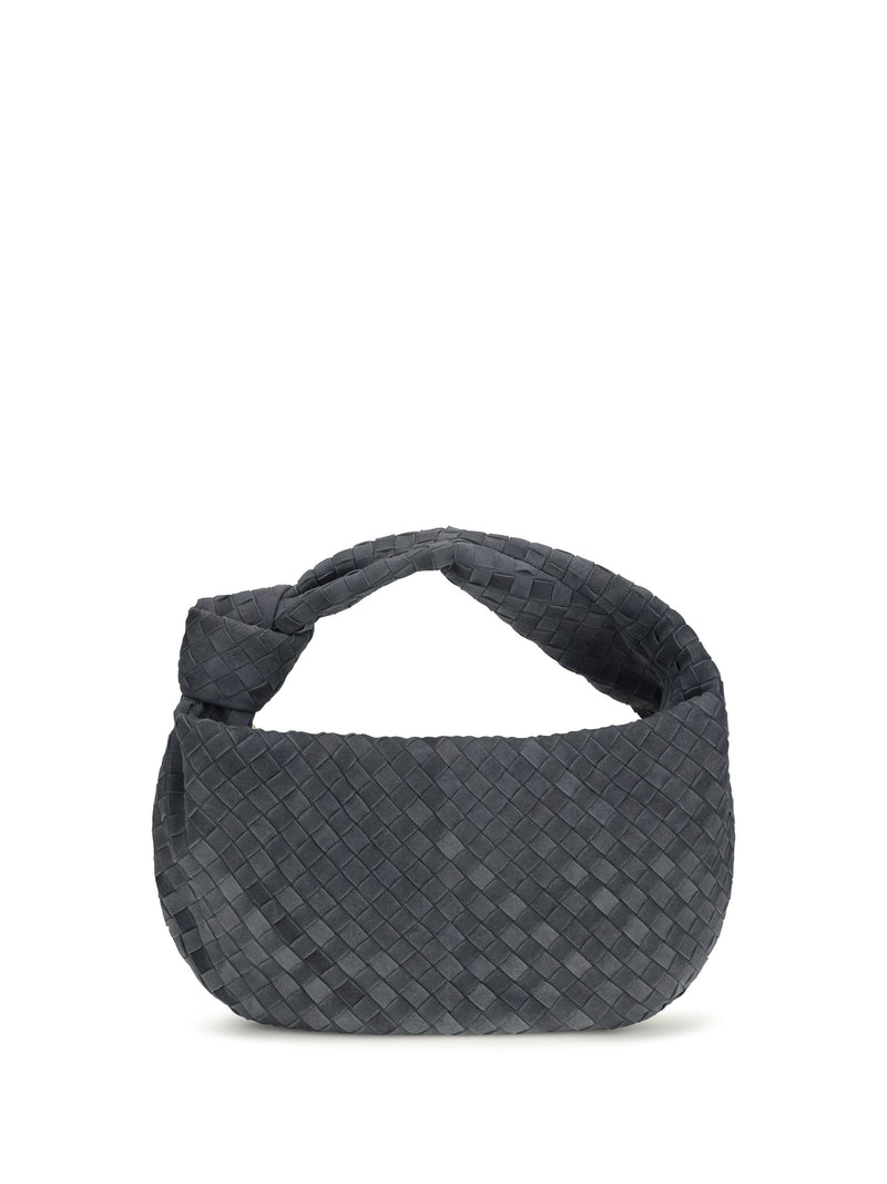 Bottega Veneta Jodie Shoulder Bag — Gray Lambskin