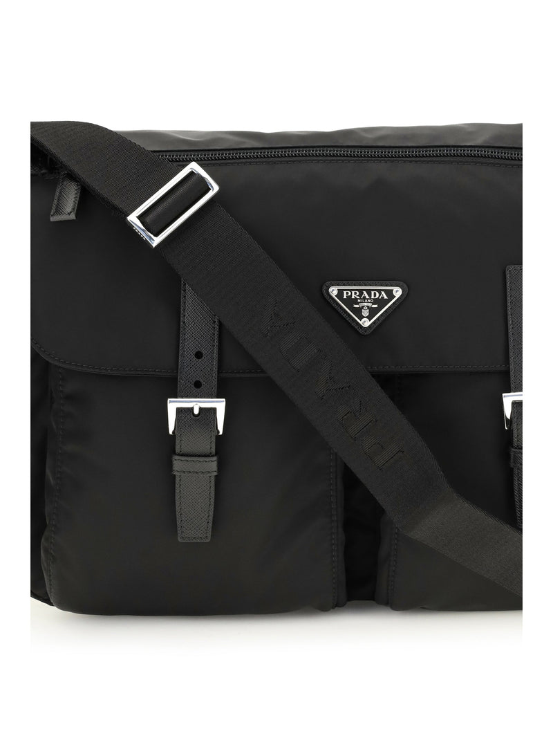 Prada Re-Nylon Shoulder Bag — Black Polyamide