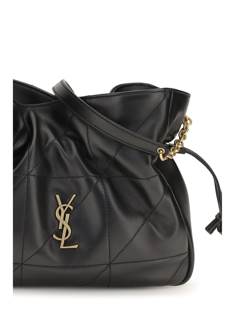 Saint Laurent Jamie Clutch — Black Lamb Ovis Aries