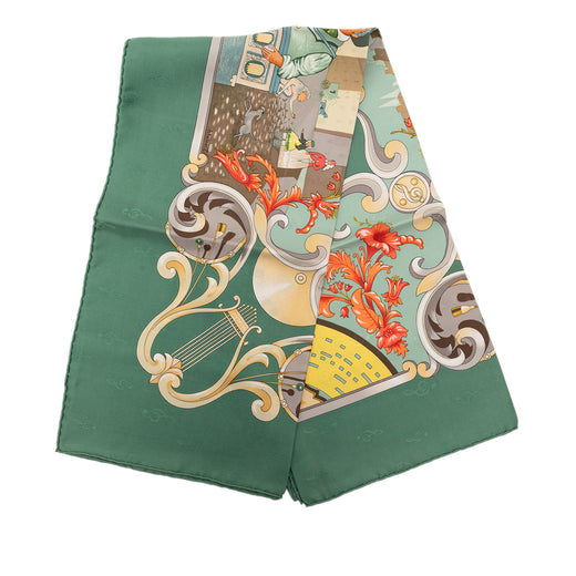 Orgauphone et Autres Mecaniques Silk Scarf 90 - Image 1