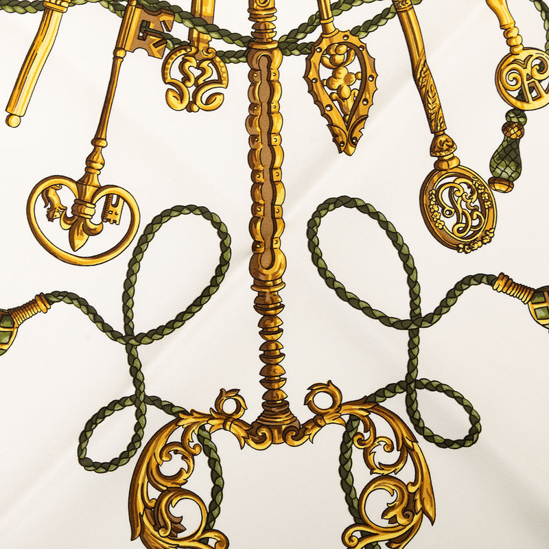 Les Cles Silk Scarf 90 - Image 3