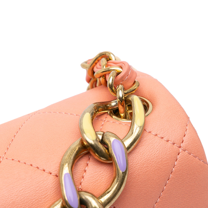 Small Lambskin Color Match Flap - Image 9