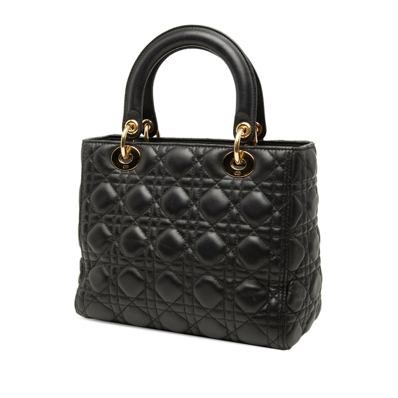 Medium Lambskin Cannage Lady Dior - Image 2