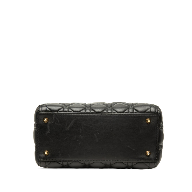Medium Lambskin Cannage Lady Dior - Image 3