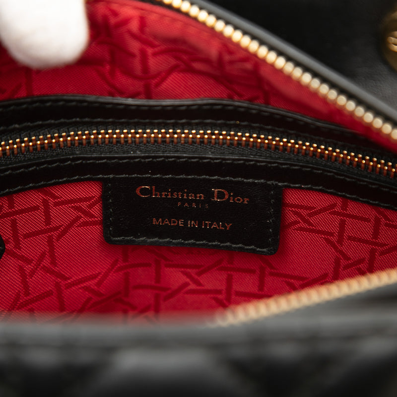Medium Lambskin Cannage Lady Dior - Image 5