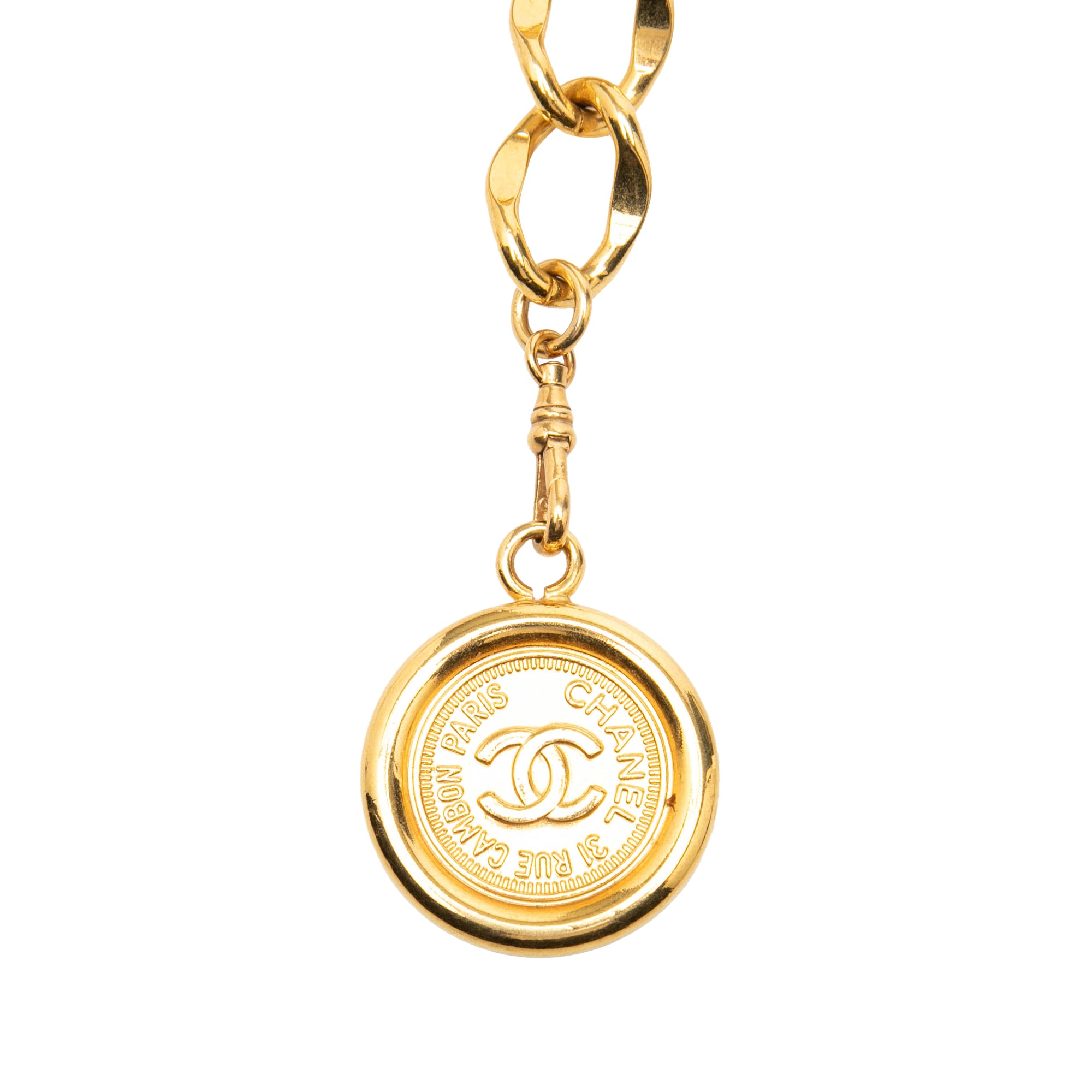 CC Gold Plated 31 Rue Cambon Medallion Chain Belt - Image 2