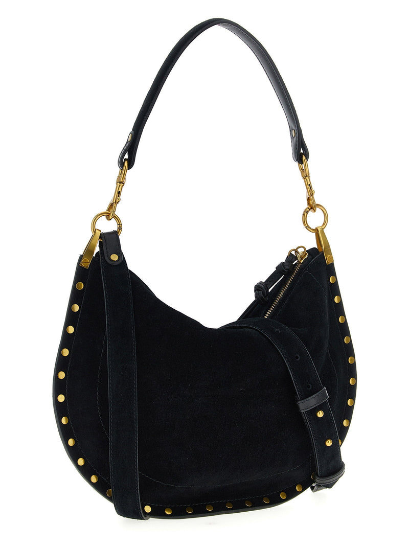 Isabel Marant Oskan Shoulder Bag — Black Suede