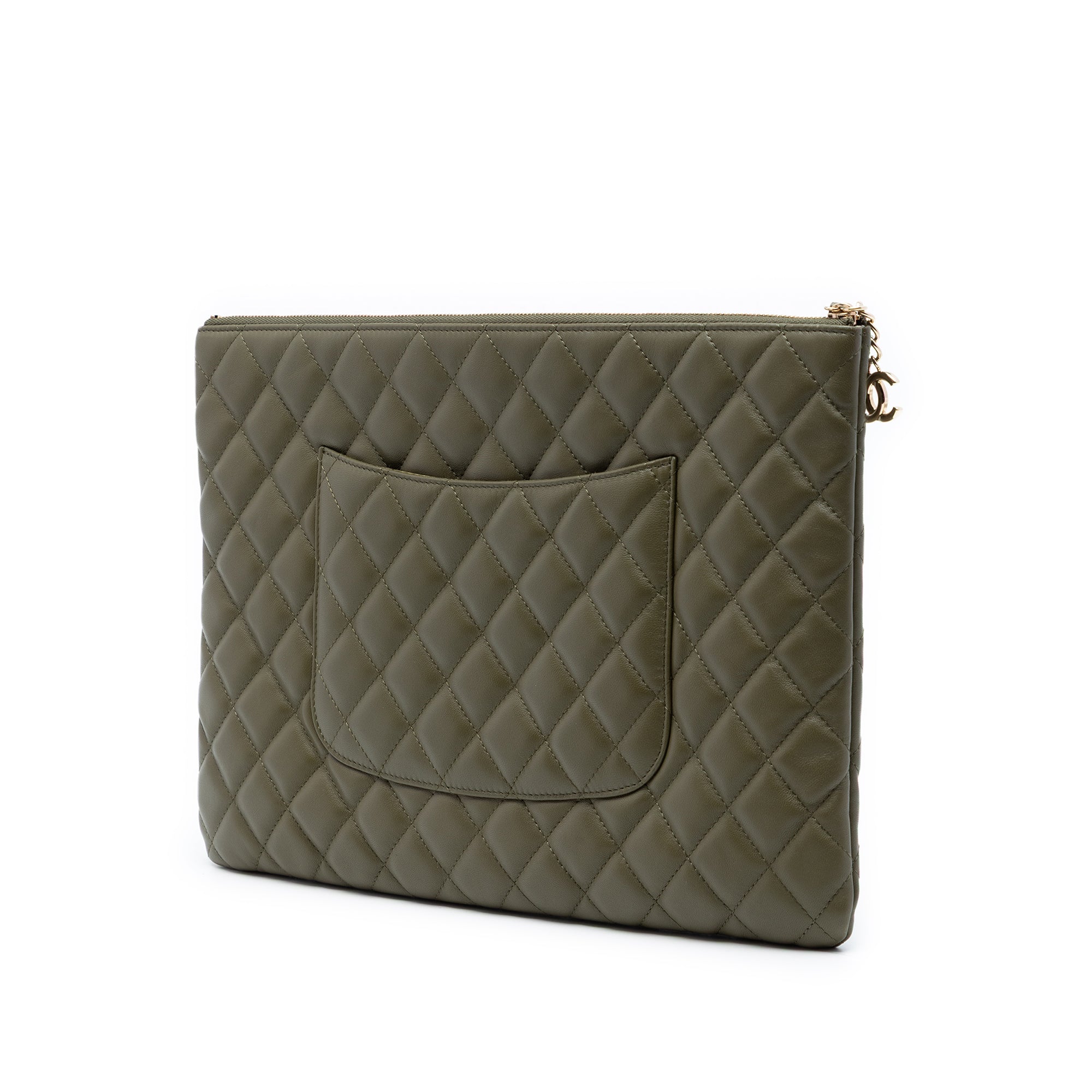 Large Quilted Lambskin Cuba La Habana O Case Clutch - Image 2