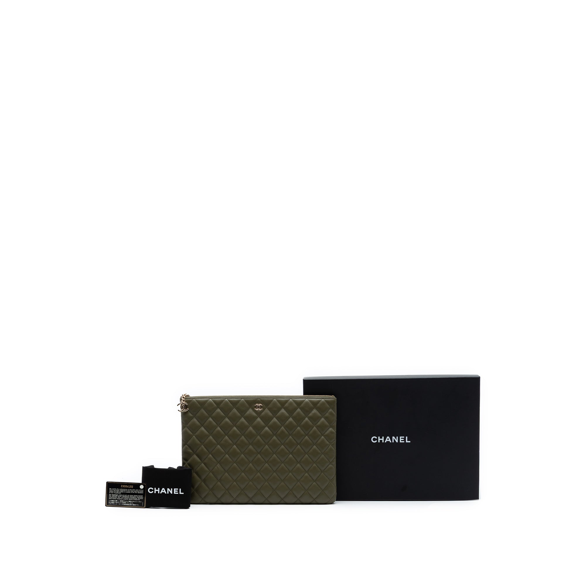 Large Quilted Lambskin Cuba La Habana O Case Clutch - Image 6